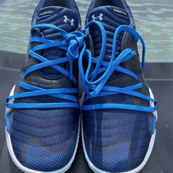 UA  Spawn Low.Color:Navy Blue/ Blue.Size 7.5 Men.Only worn once. Come with box main image 7